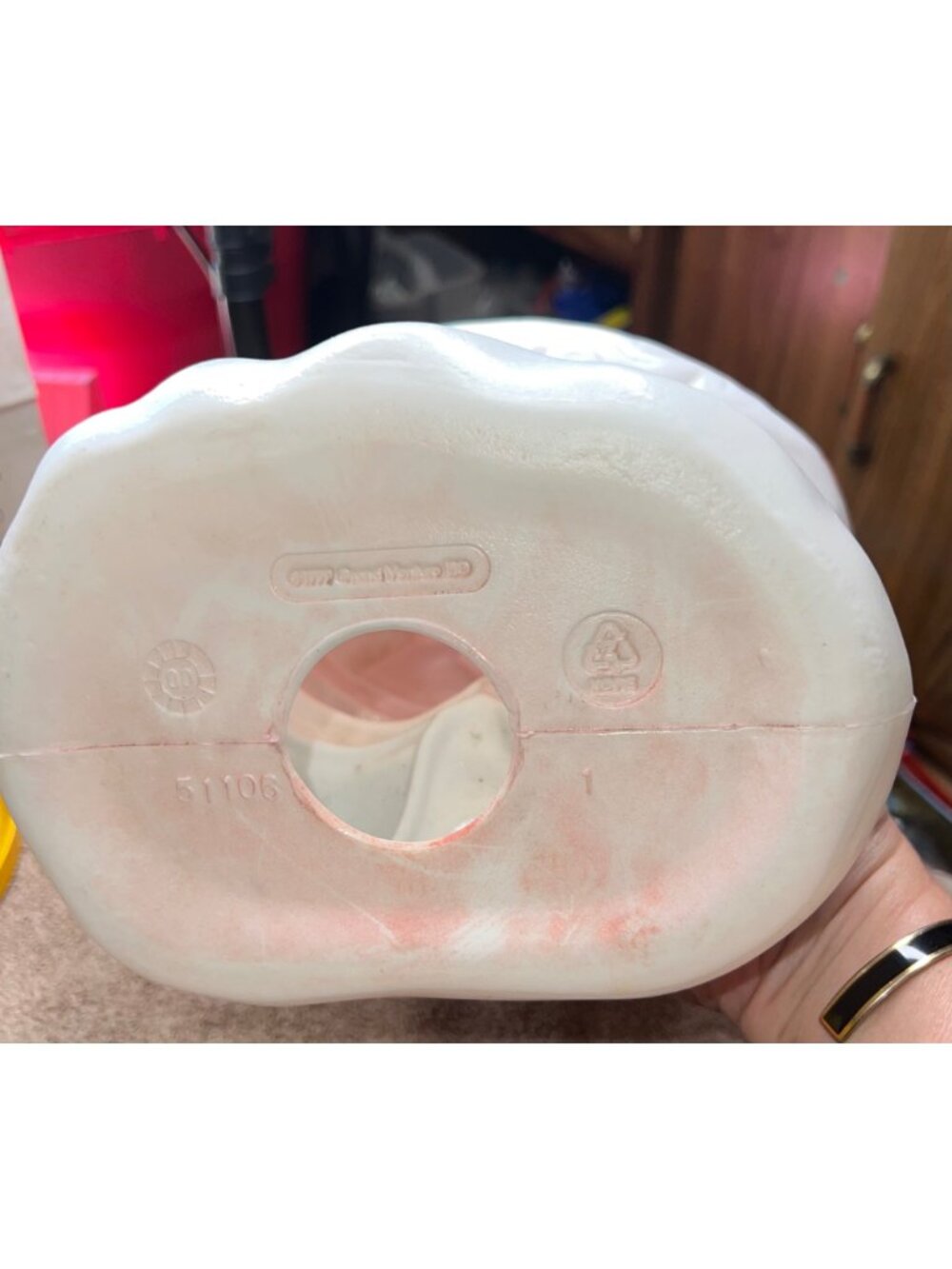 Vintage Santa Claus Blow Mold Decoration 20" Red & White Christmas Holiday Decor - Picture 6 of 7